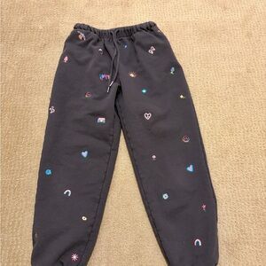 NATURAL LIFE Joggers with Colorful Embroidery